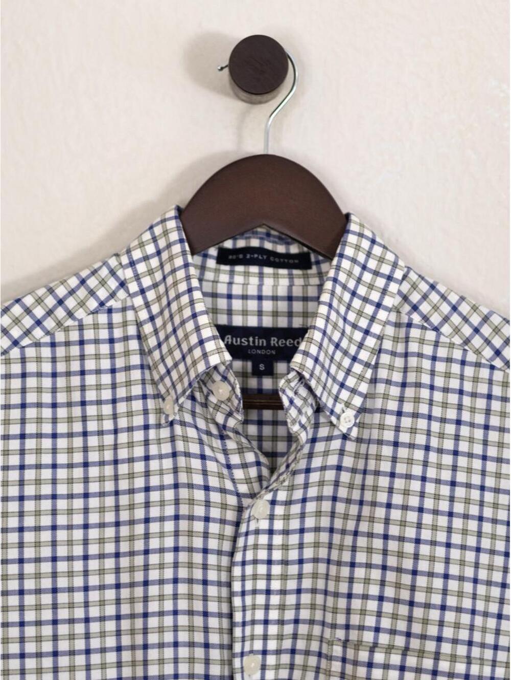 Austin Reed London 2-Ply Cotton Check Button-Down Shirt